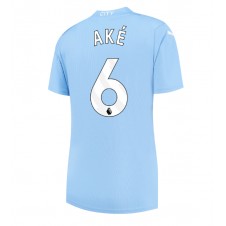 Manchester City Nathan Ake #6 Hemmatröja Dam 2023-24 Korta ärmar